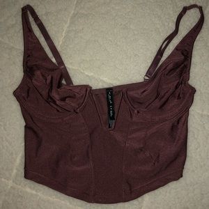 Dark Pink Corset Top